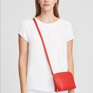 Cuyana Travel Case Crossbody in Red